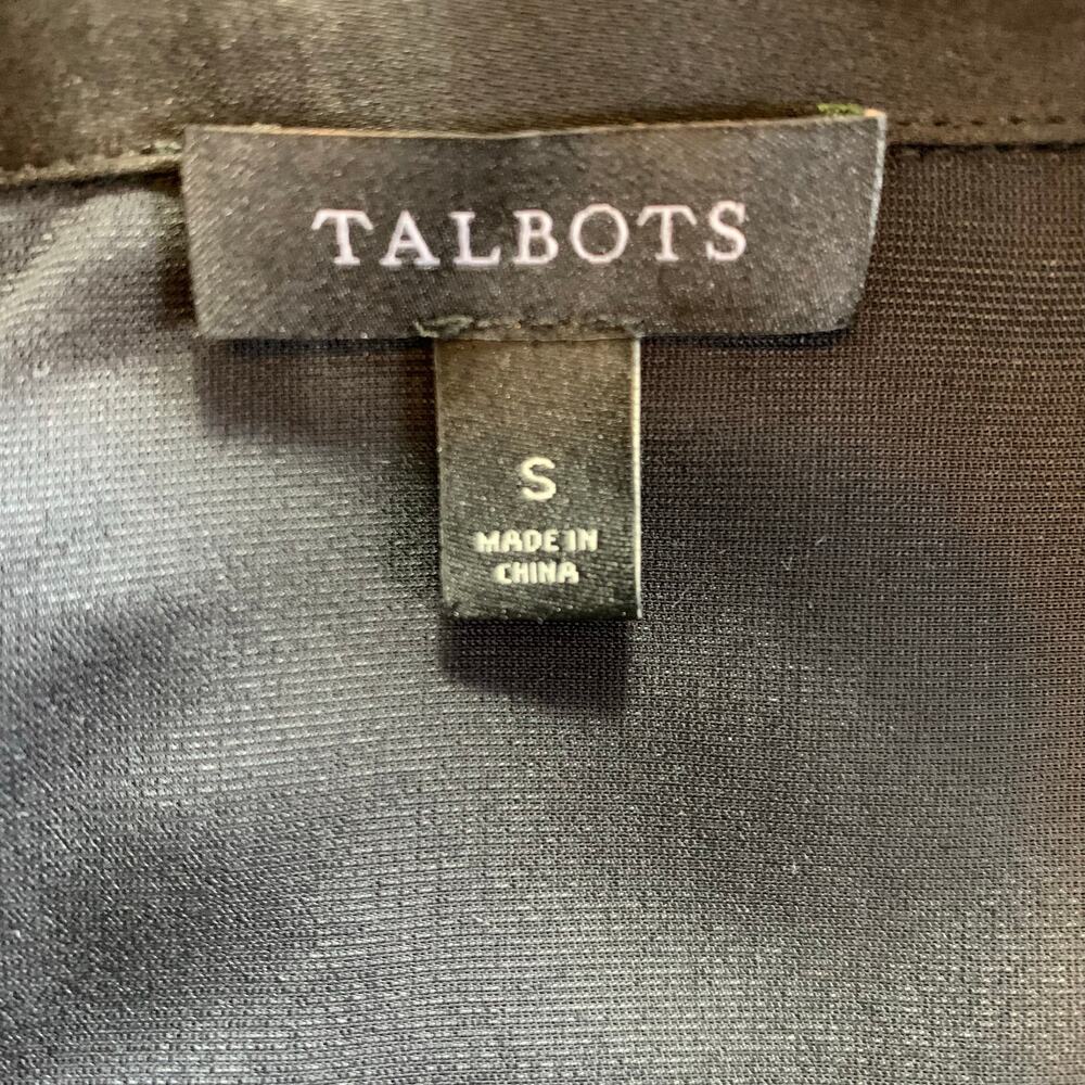 Talbots Black Velvet Popover Shirtdress Size Small - Picture 8 of 8